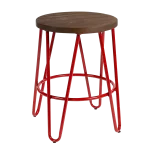 Hairpin stool red