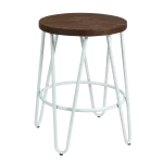 Hairpin stool white