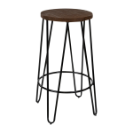 Hairpin kitchen counter stool