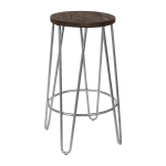 Hairpin kitchen counter stool
